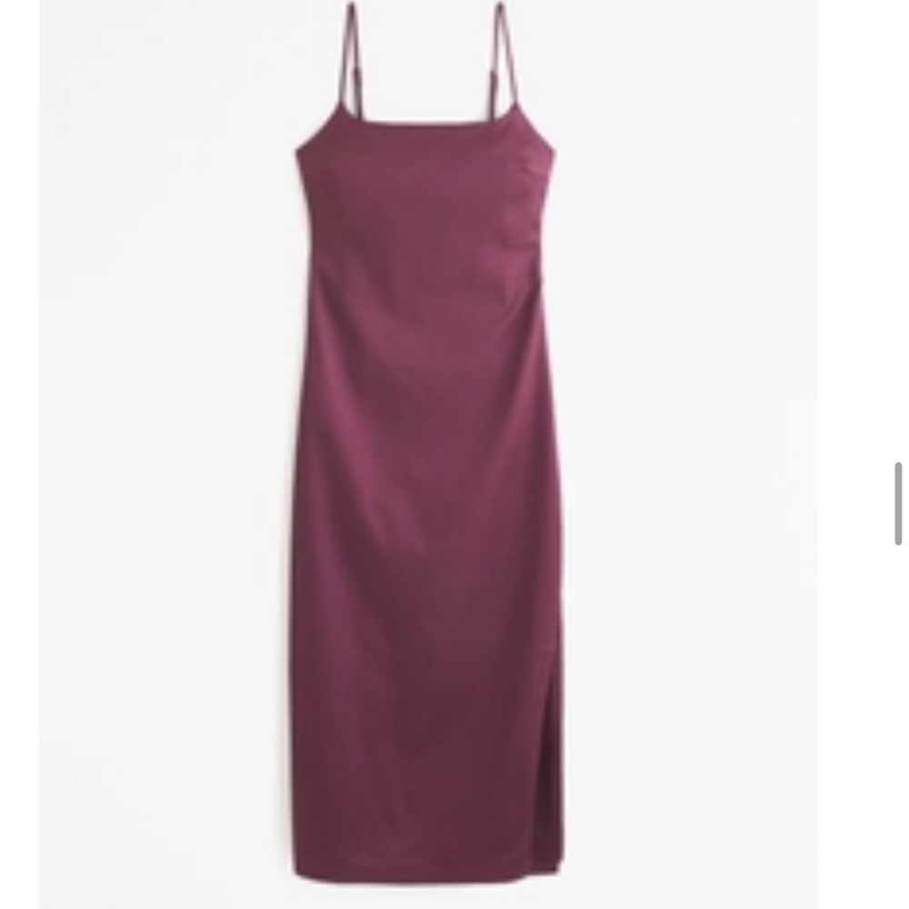 Abercrombie & Fitch Plum Slip Midi Dress NWT